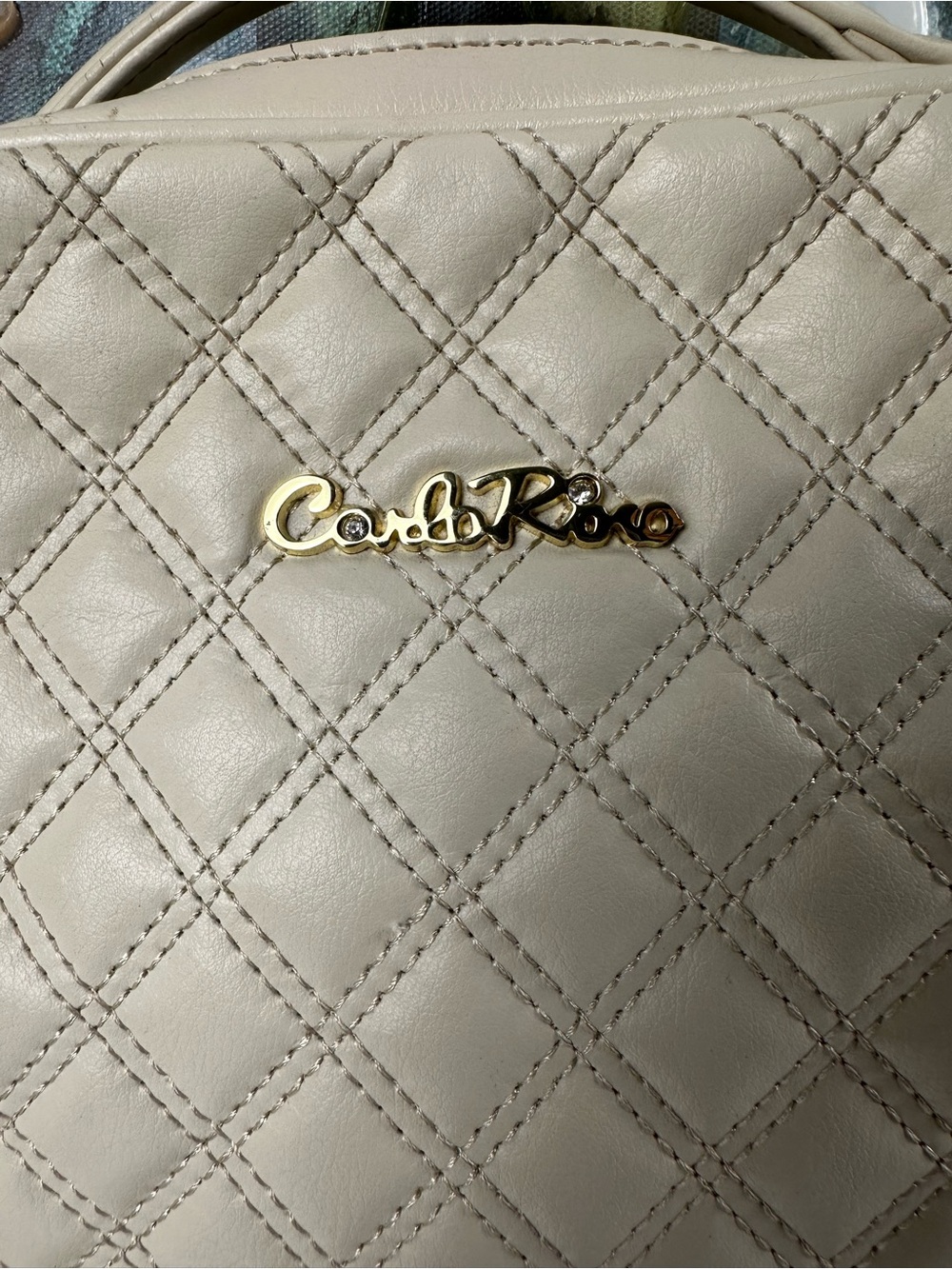 Carlo Rino Classic Collection Quilted Backpack 🤍 - Picture 2 of 15